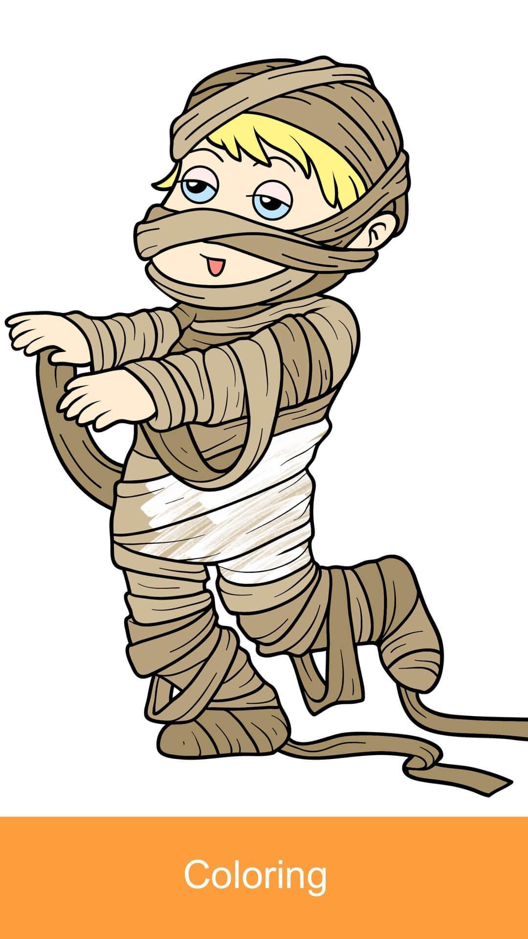 Cuplikan Layar Game 2025 Halloween Coloring Books