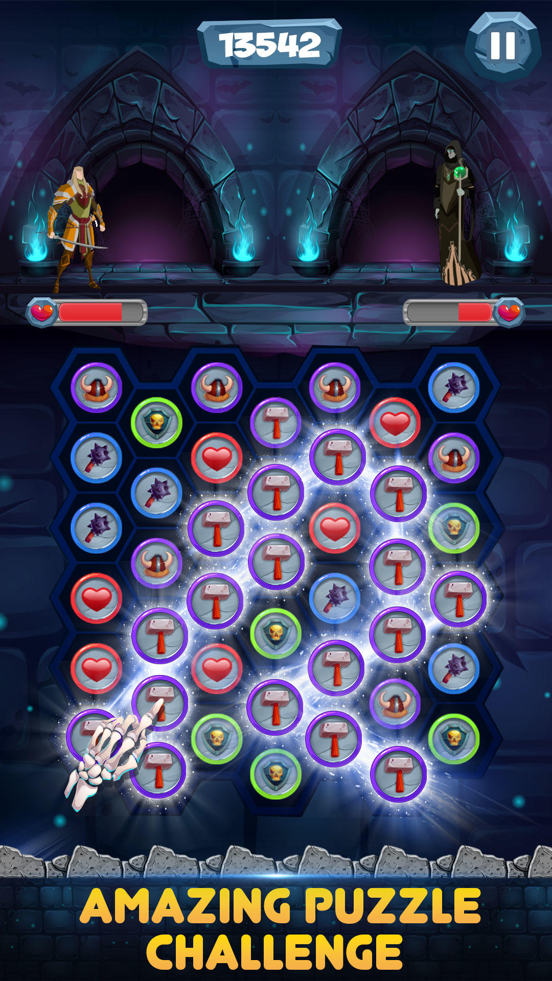 Legends of Gem Match Combat 게임 스크린샷