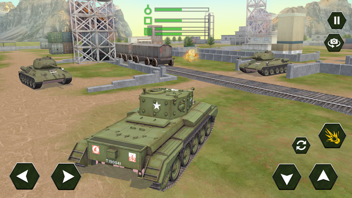 Captura de Tela do Jogo War Battle Tank Games