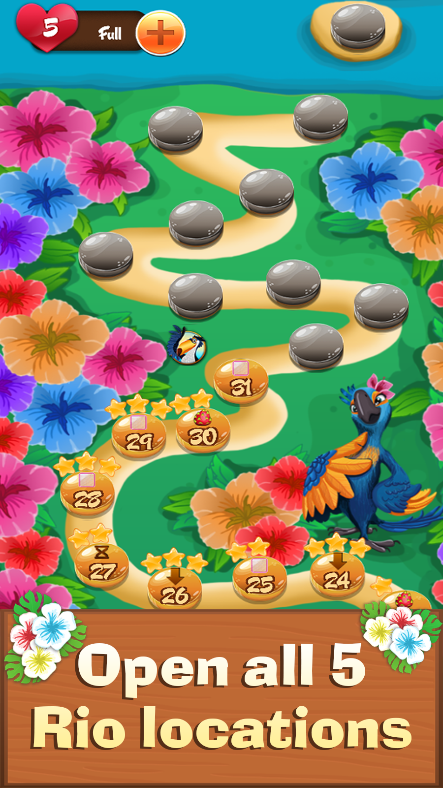 Fruit Rio Splash: Match 3 Game Screenshot