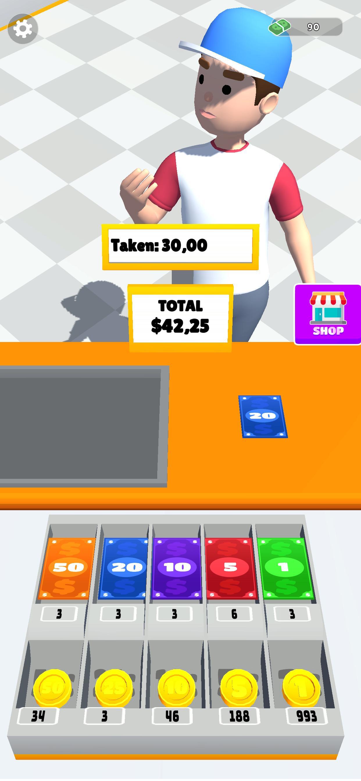 Market Cashier Game Screenshot