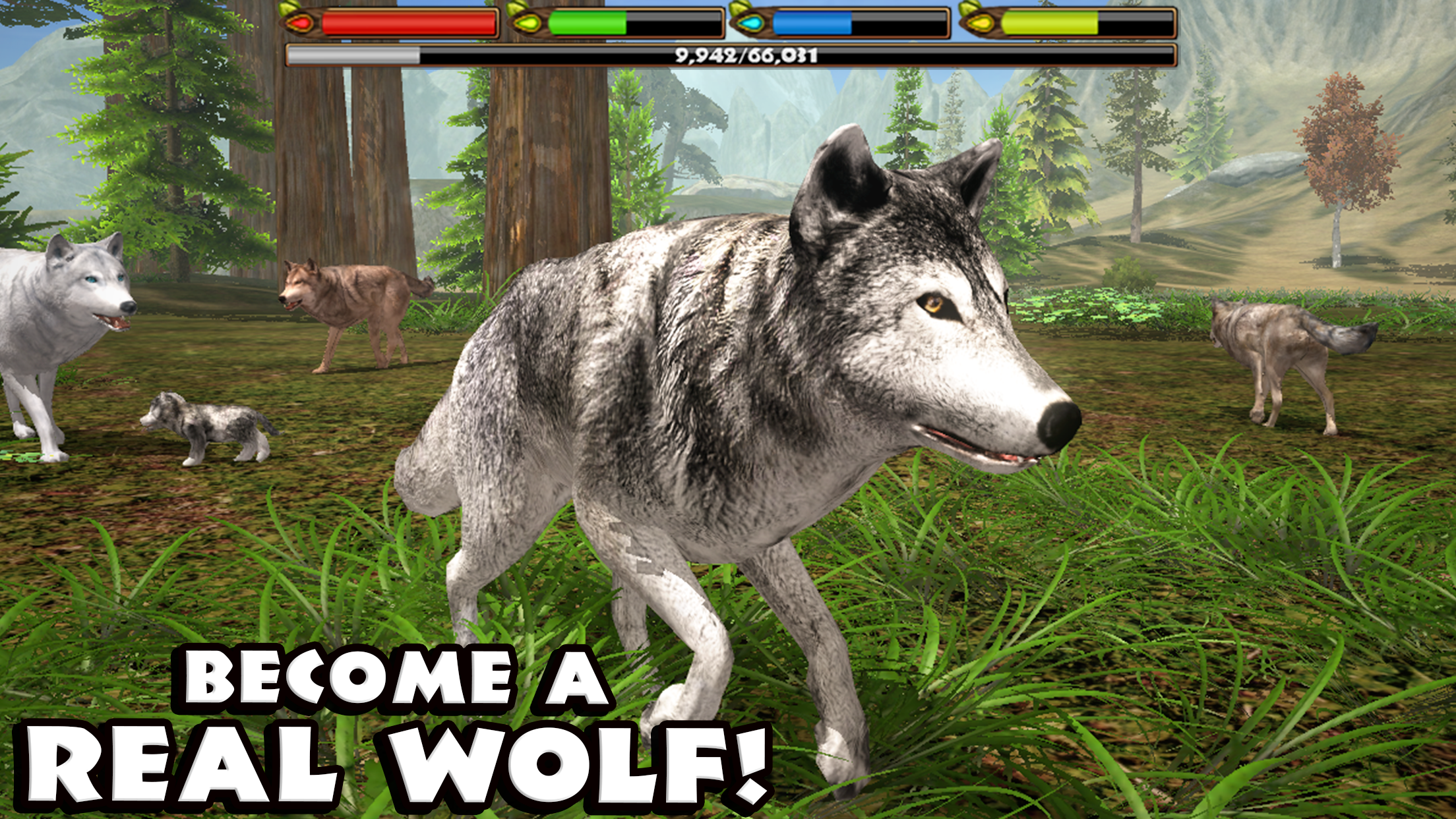 Ultimate Wolf Simulator Game Screenshot