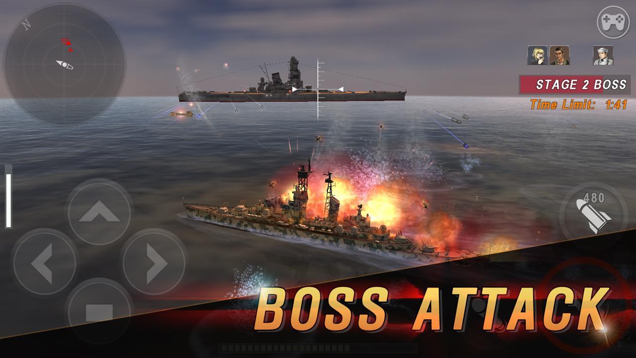 WARSHIP BATTLE:3D World War II Game Screenshot