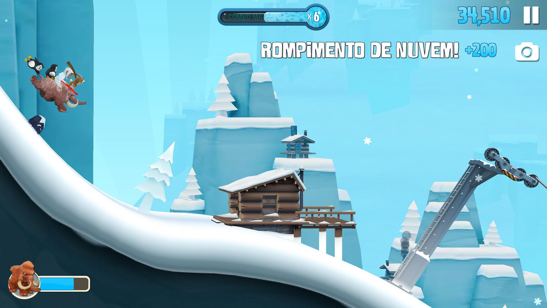 Captura de Tela do Jogo Ski Safari 2