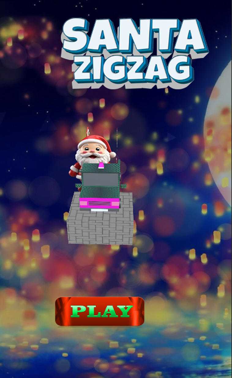 Santa Zigzag Car Game Screenshot