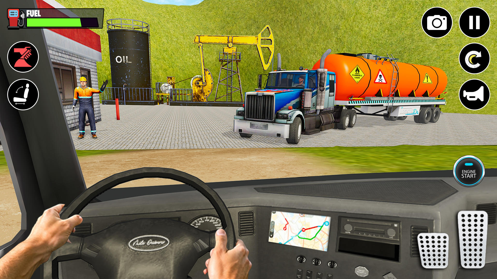 Скриншот игры Oil Tanker: Truck Driving Game