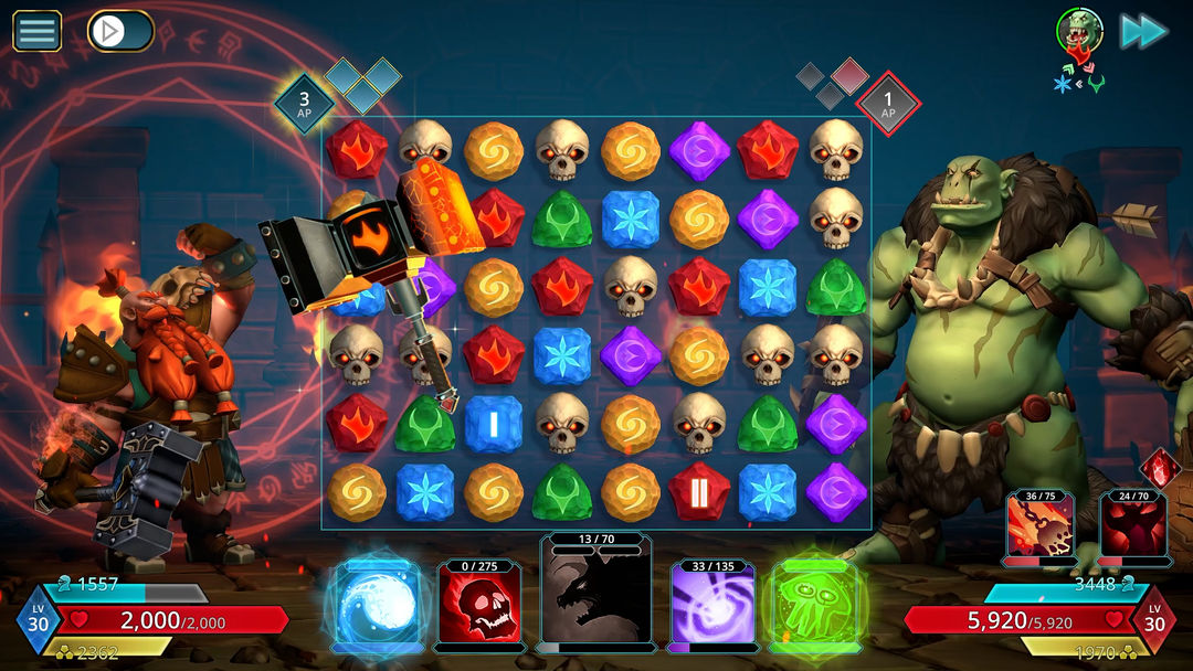 Screenshot of Puzzle Quest 3 - Match 3 RPG