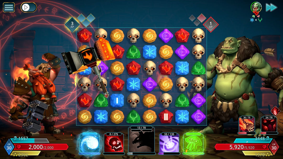 Puzzle Quest 3 – Match 3 RPG遊戲截圖