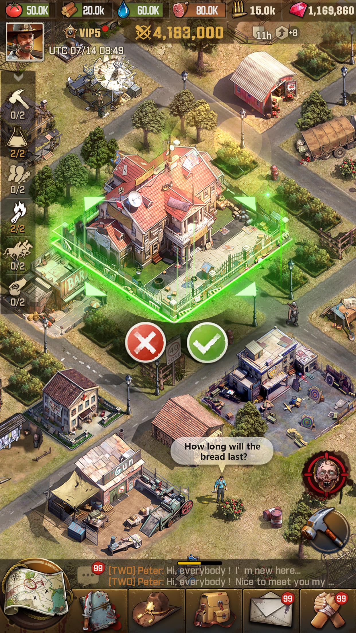 The Walking Dead: Survivors Game Screenshot