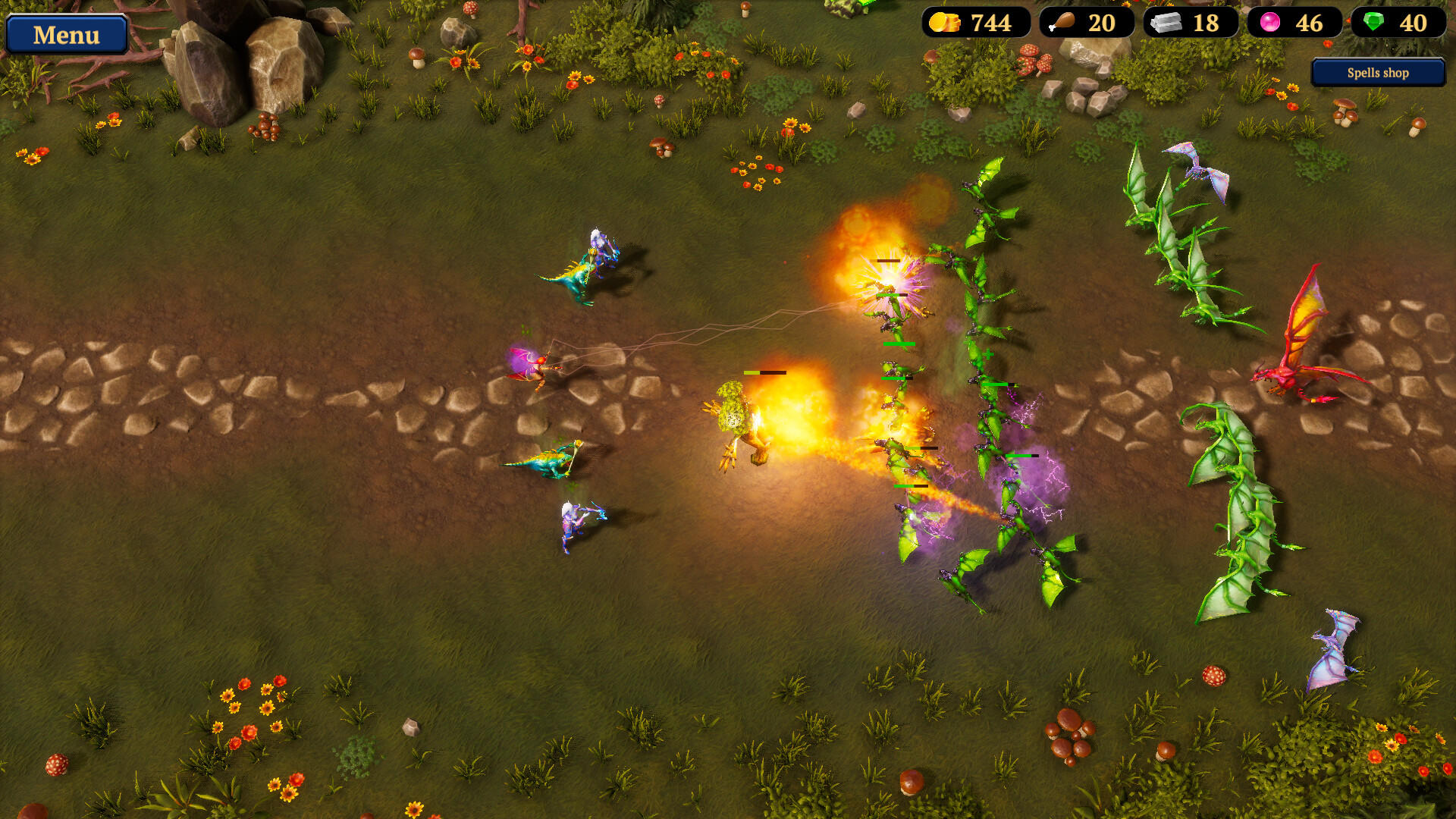 Screenshot of Mines and Magic