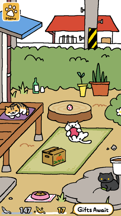 Captura de Tela do Jogo Neko Atsume: Kitty Collector