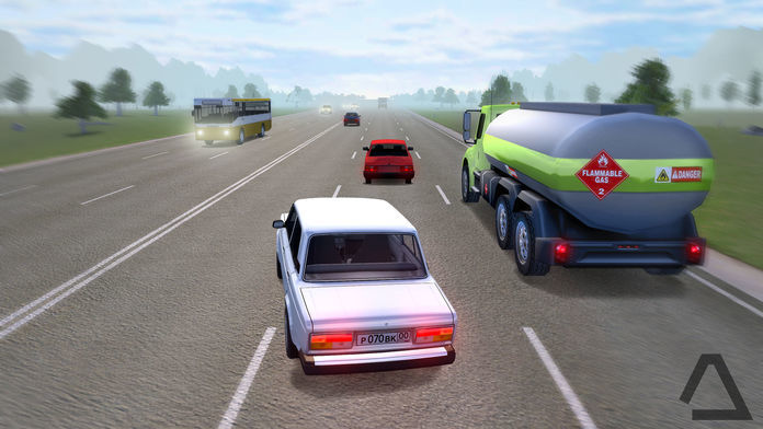 Russian Road Racer Pro screenshot game