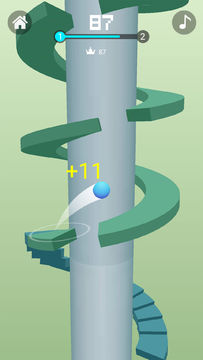 Cuplikan Layar Game 球球跳跳塔