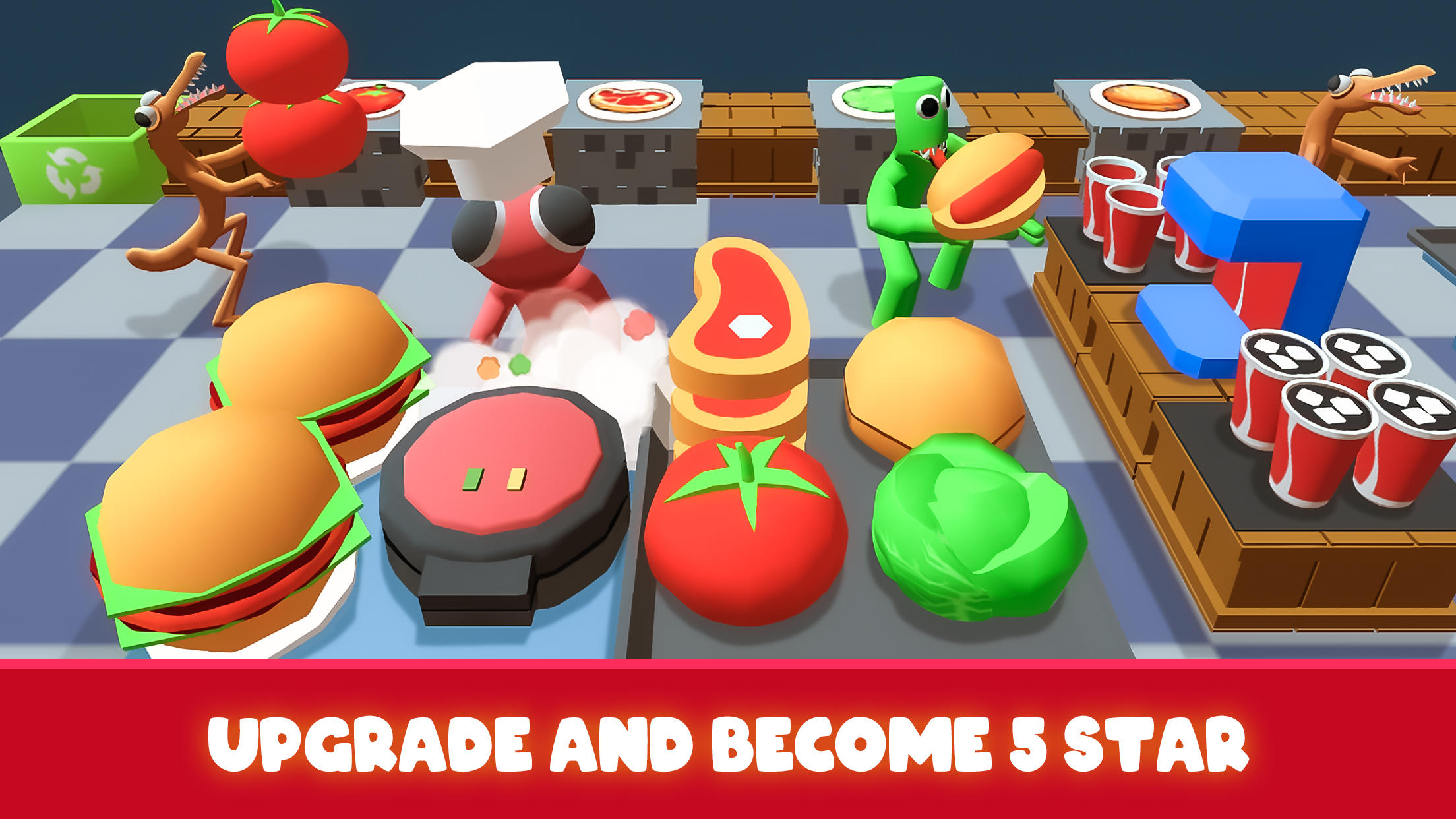 Screenshot of Rainbow Restaurant Cook Tycoon