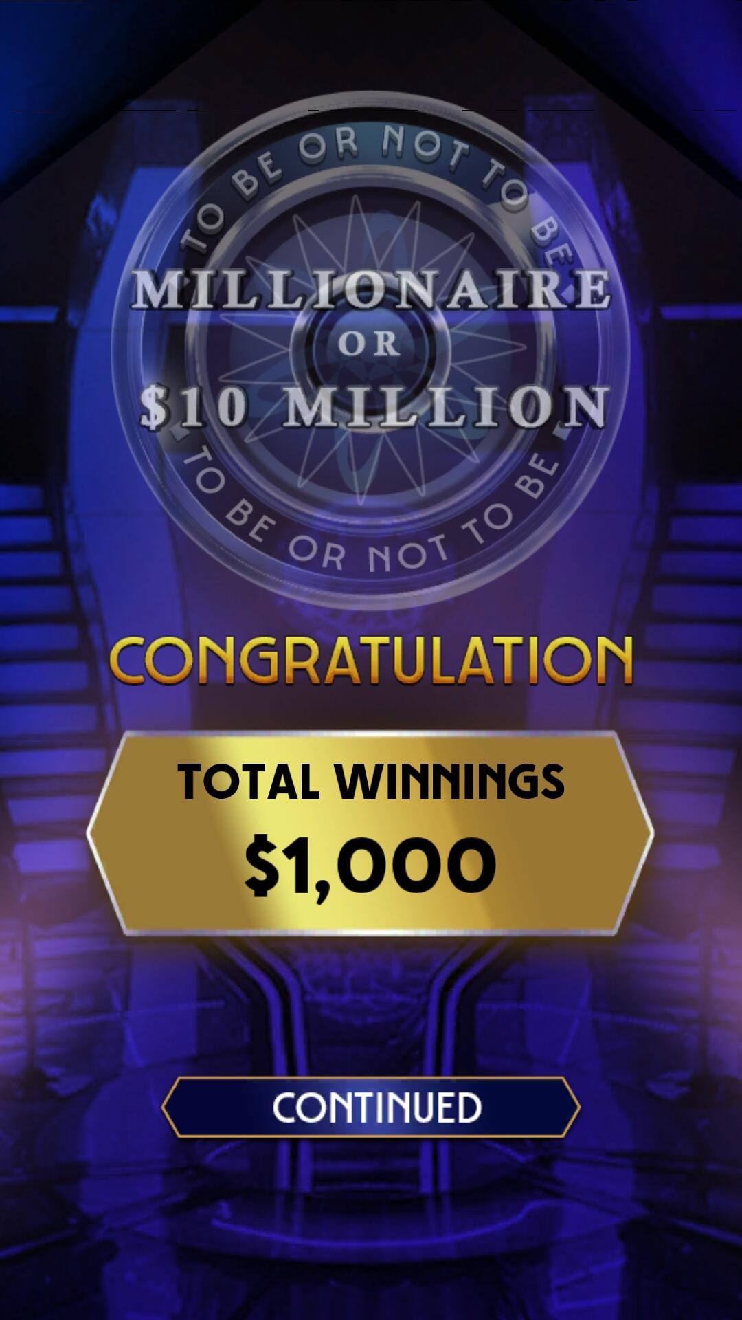 Millionaire Or Ten Million Dollars Game Screenshot