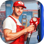 City Gas Station Sim Game 3D