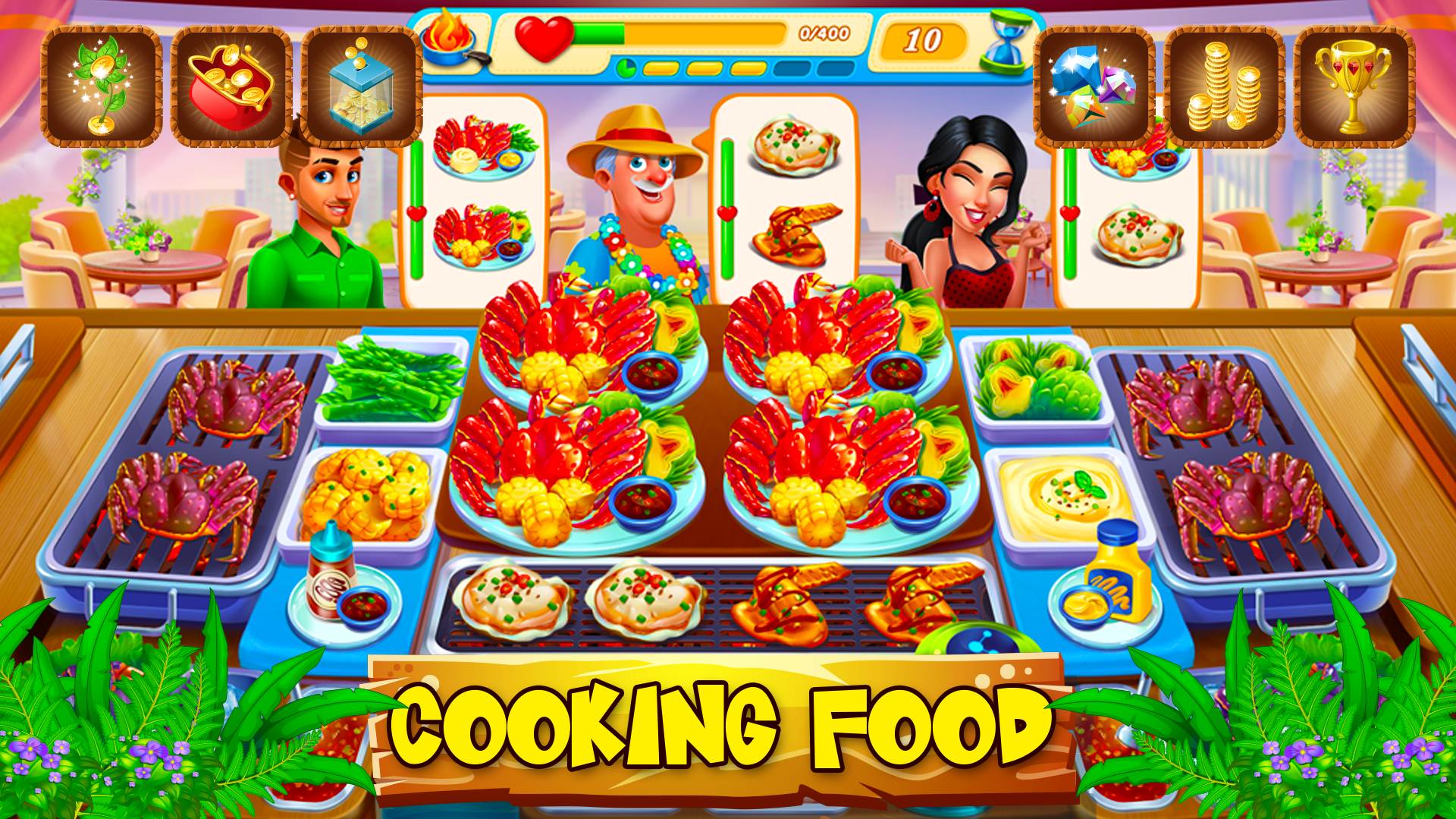 Screenshot of Food Restaurant: Fun Star Chef
