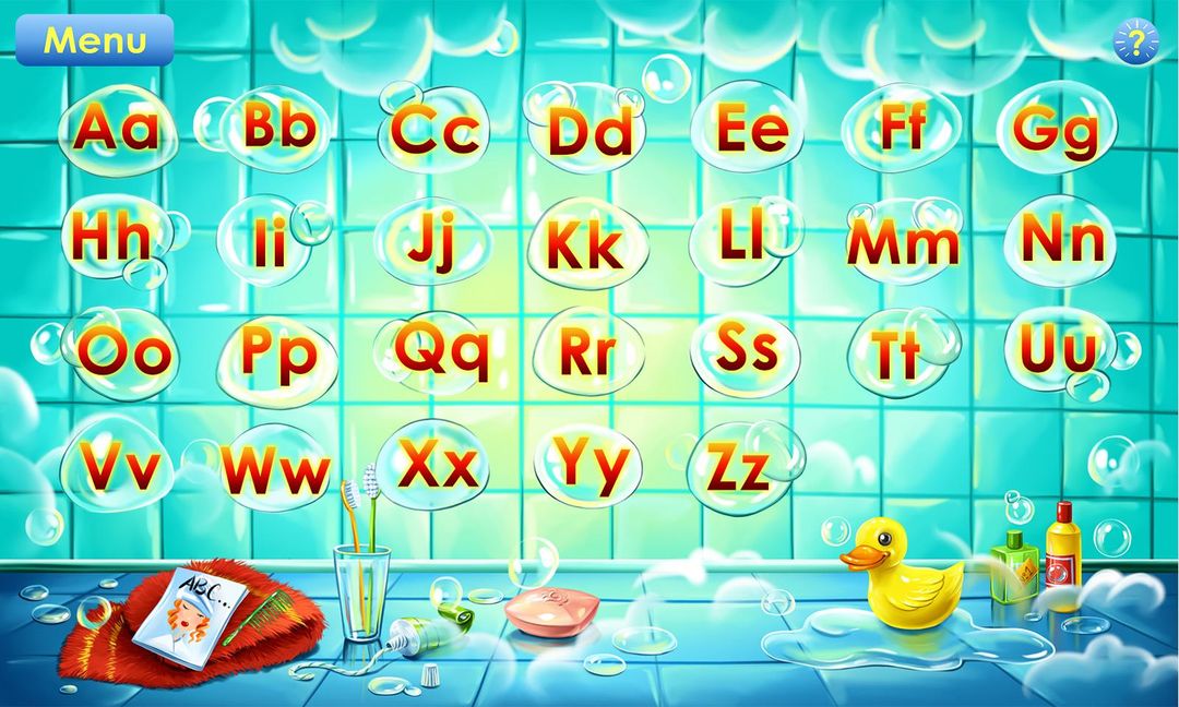 아이들을위한 알파벳 게임 게임 스크린 샷