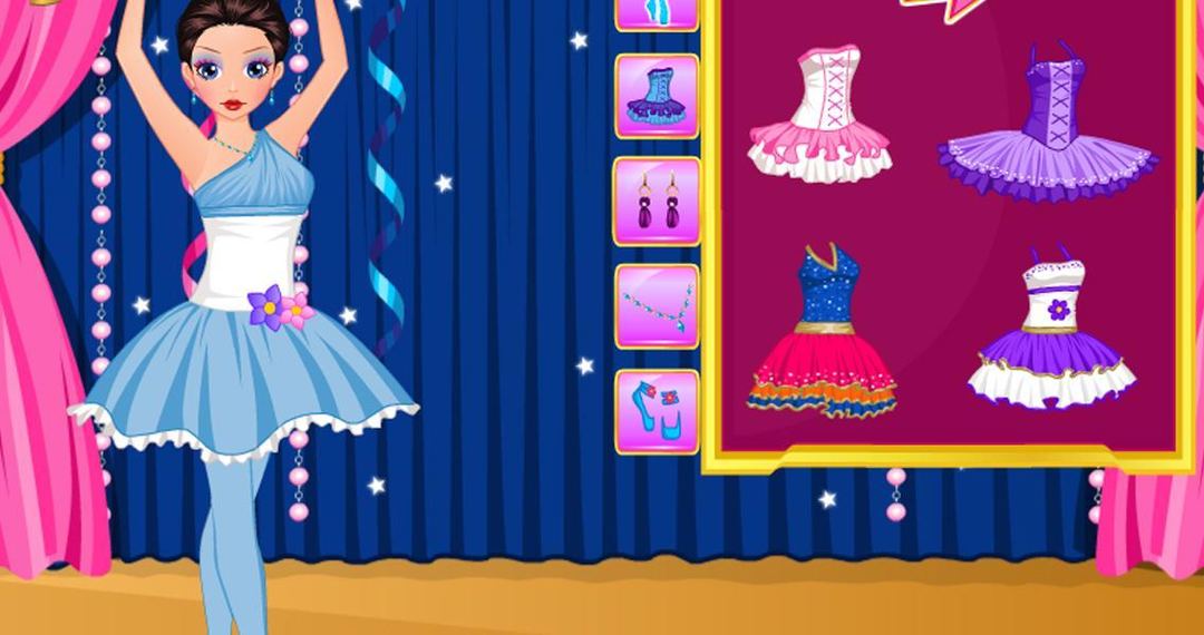 Screenshot of Ballet Dancer - Dress Up Game