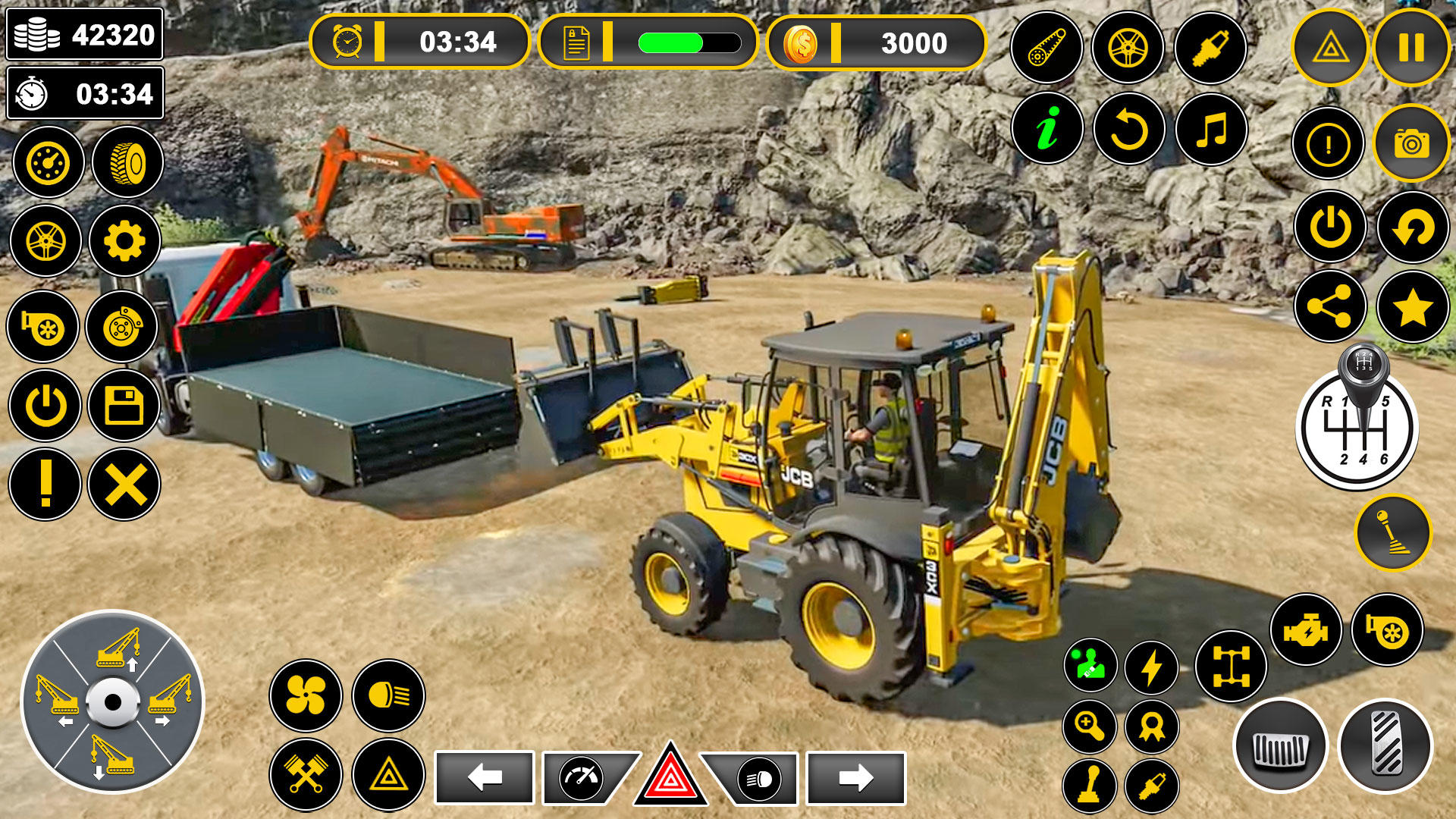 Heavy Excavator Game: JCB Game Game Screenshot