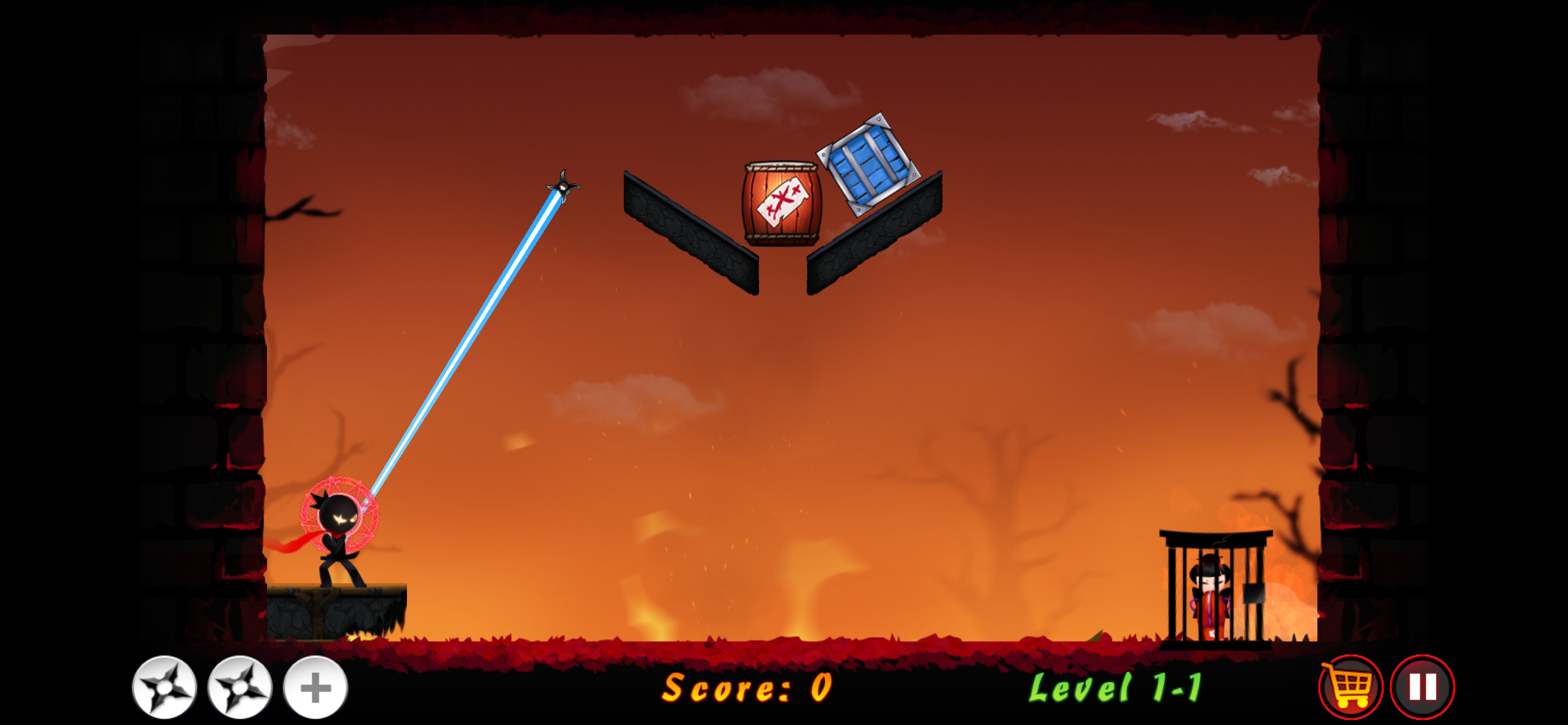 Stickman Ninja Warriors screenshot game