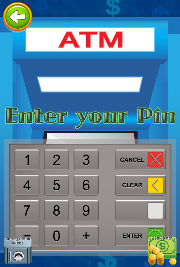 Cash Register & ATM Simulator - Credit Card Games screenshot game