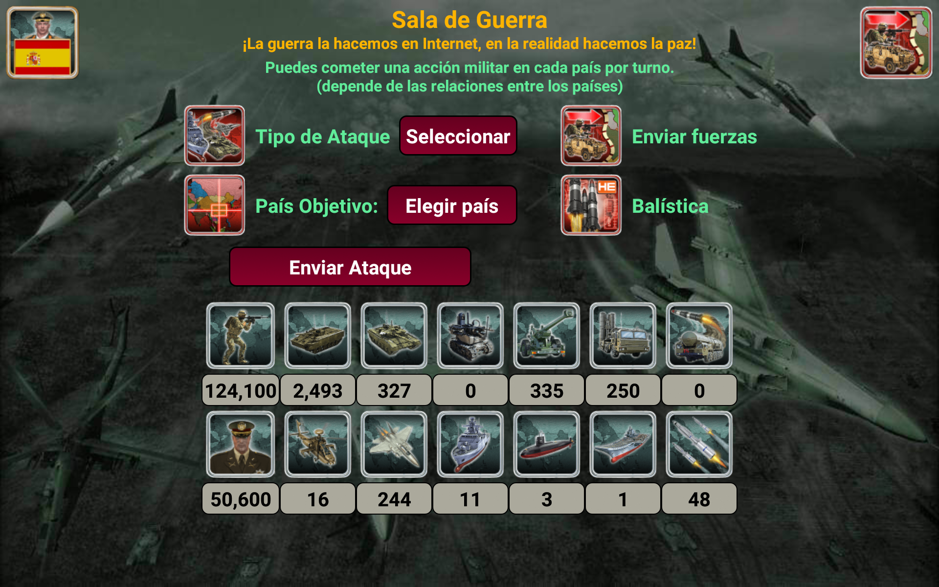 Captura de Pantalla del Juego Imperio de Europa