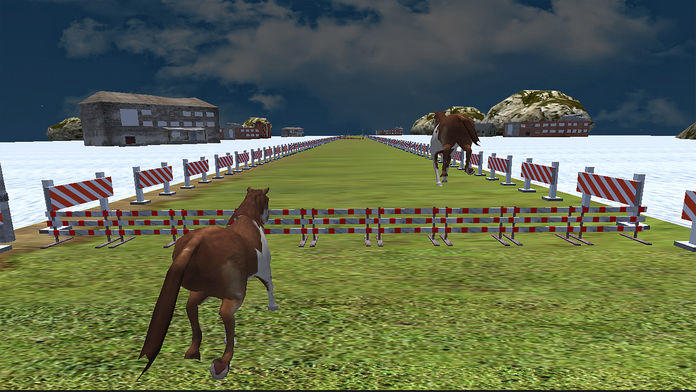 VR 野生 德比 骑马 - 马 种族 wild derby riding - horse race Game Screenshot