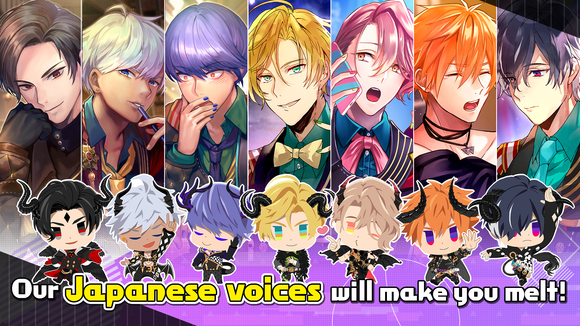 Cuplikan Layar Game Obey Me! Anime Otome Sim Game