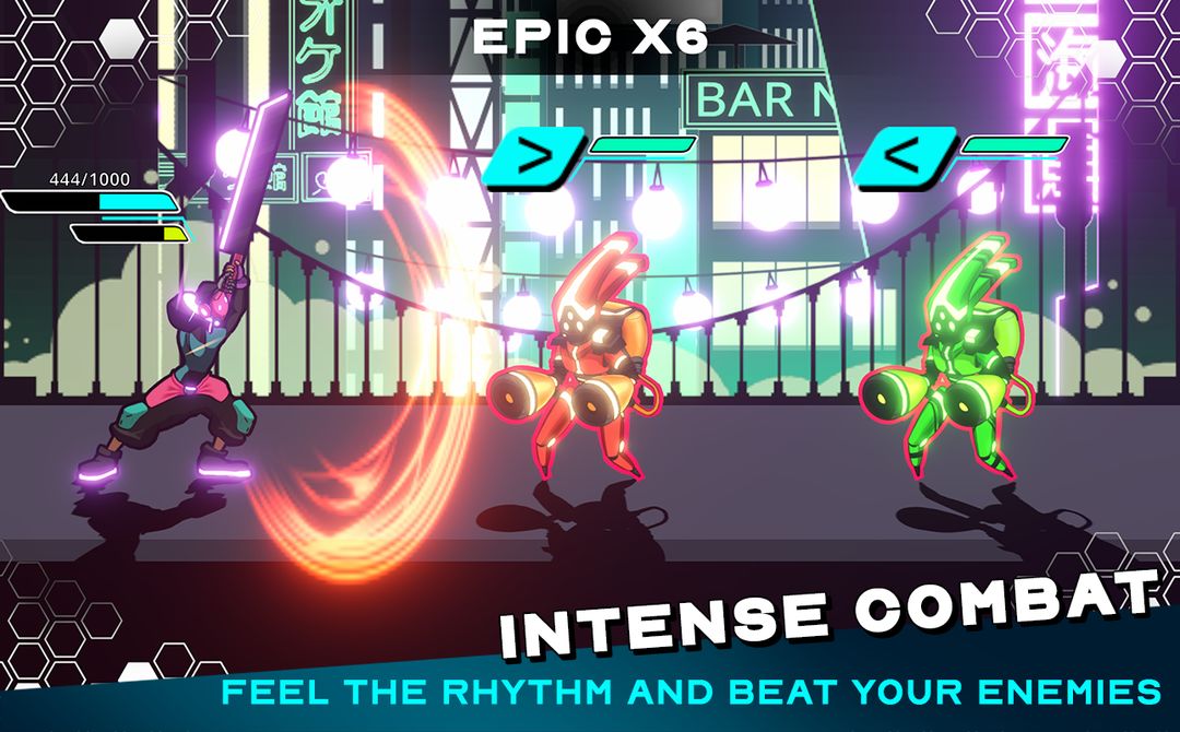 Slay the Beat: A rhythm RPG with roguelike battles screenshot game