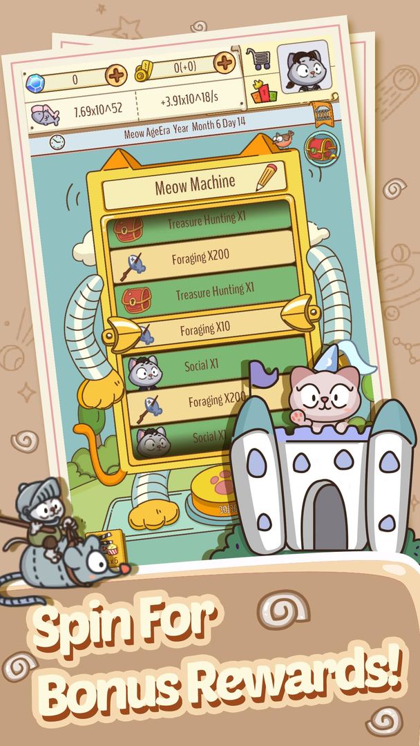 Screenshot of Idle Cats Civilization