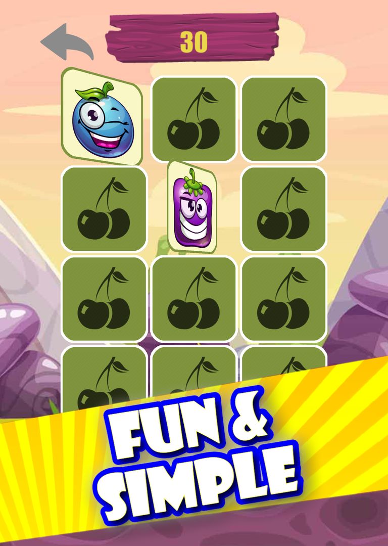 Funny Fruits Memory Game ภาพหน้าจอเกม