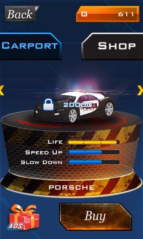 Captura de Tela do Jogo Police Car Racing