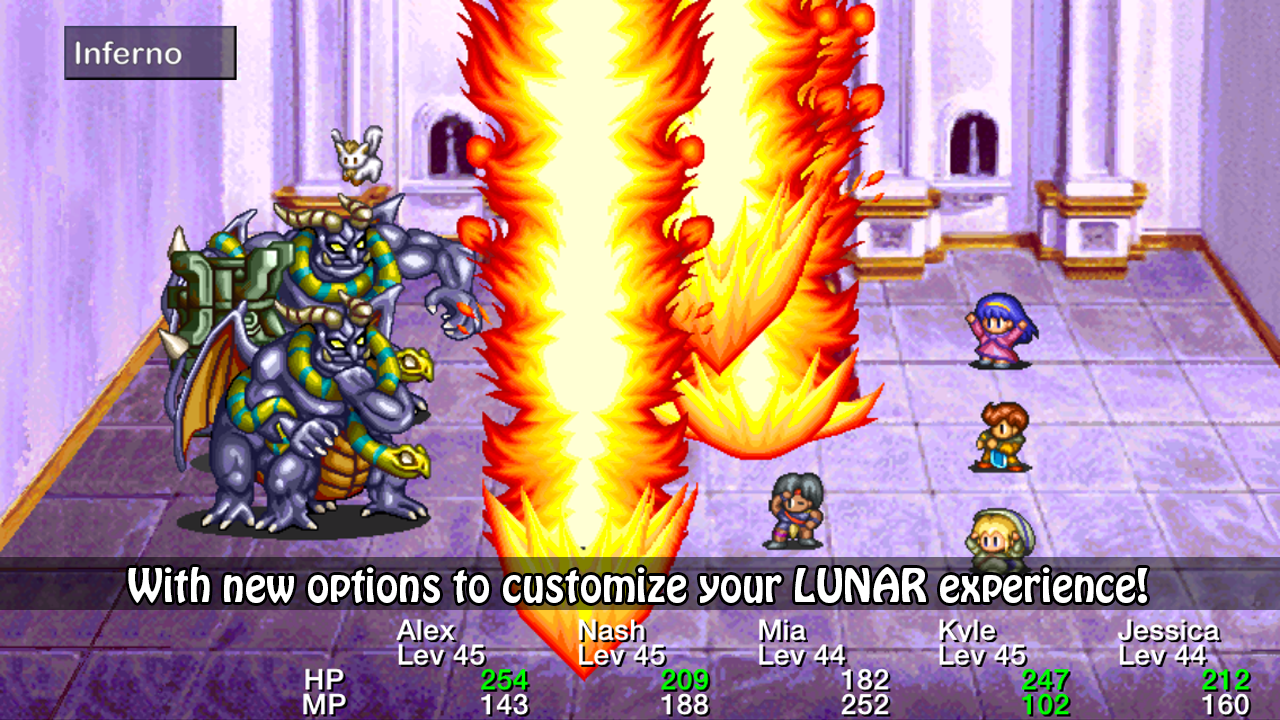 Lunar Silver Star Story Touch Game Screenshot