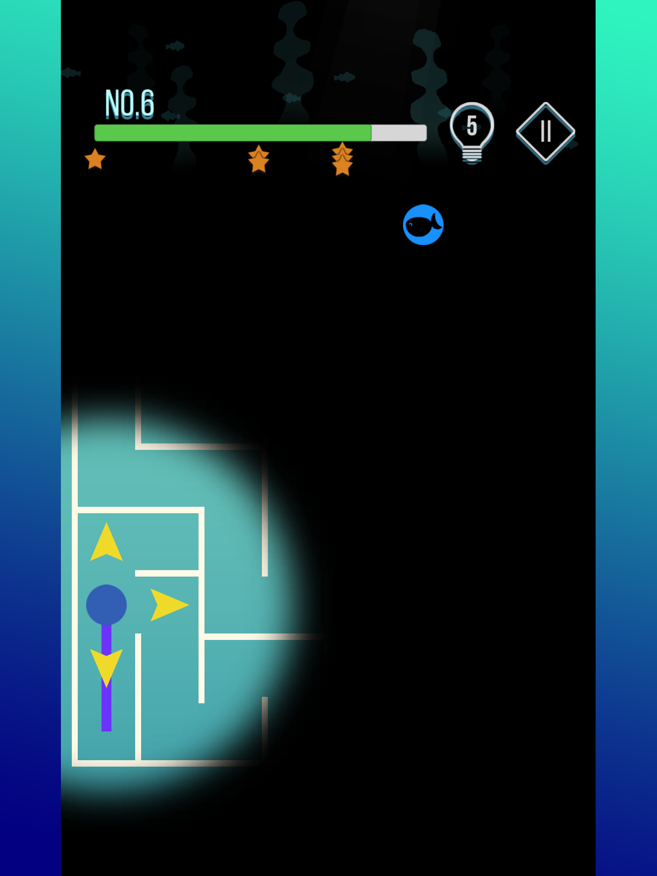 미로찾기-고래와 물고기들 게임 스크린샷