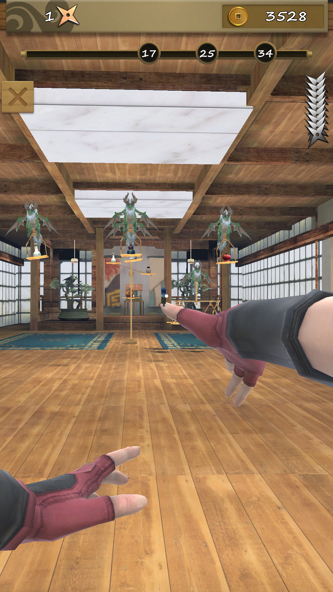 Screenshot 1 of Ninja Shuriken: tiro de dardos 3.3