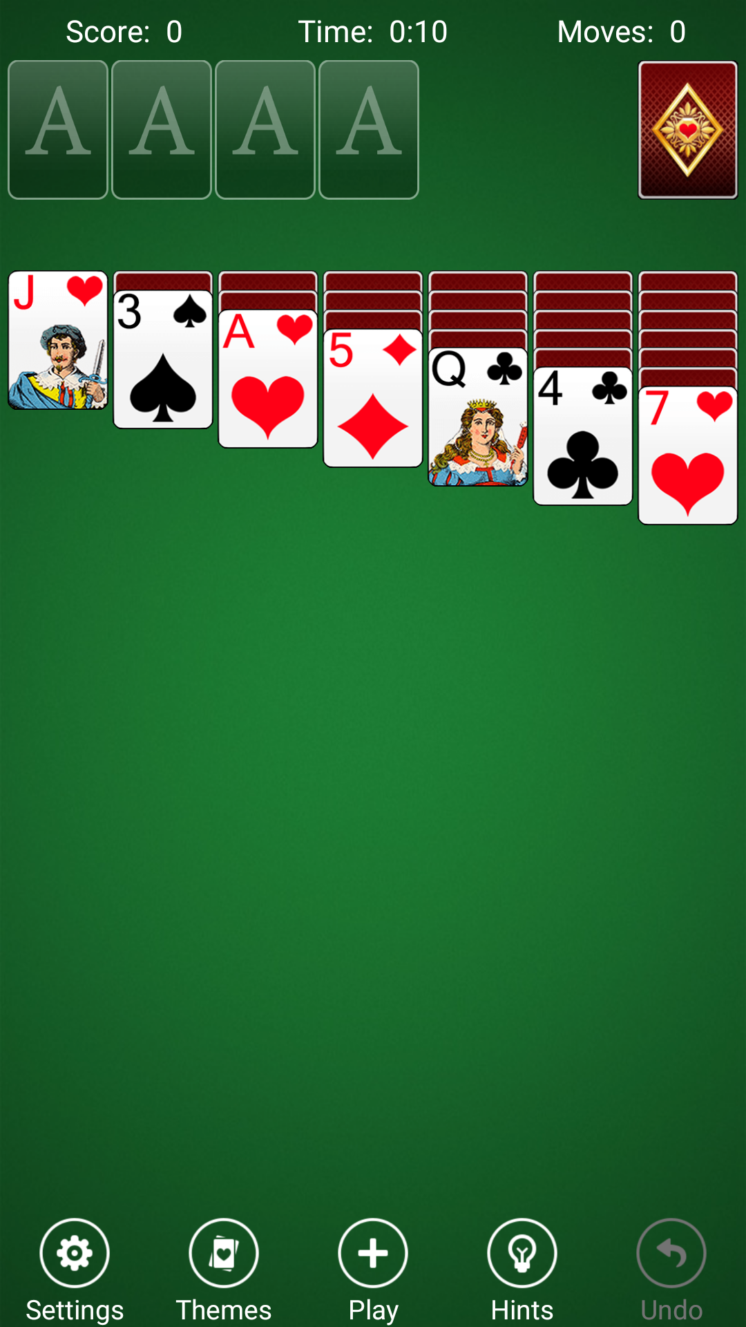 Solitaire Game Screenshot