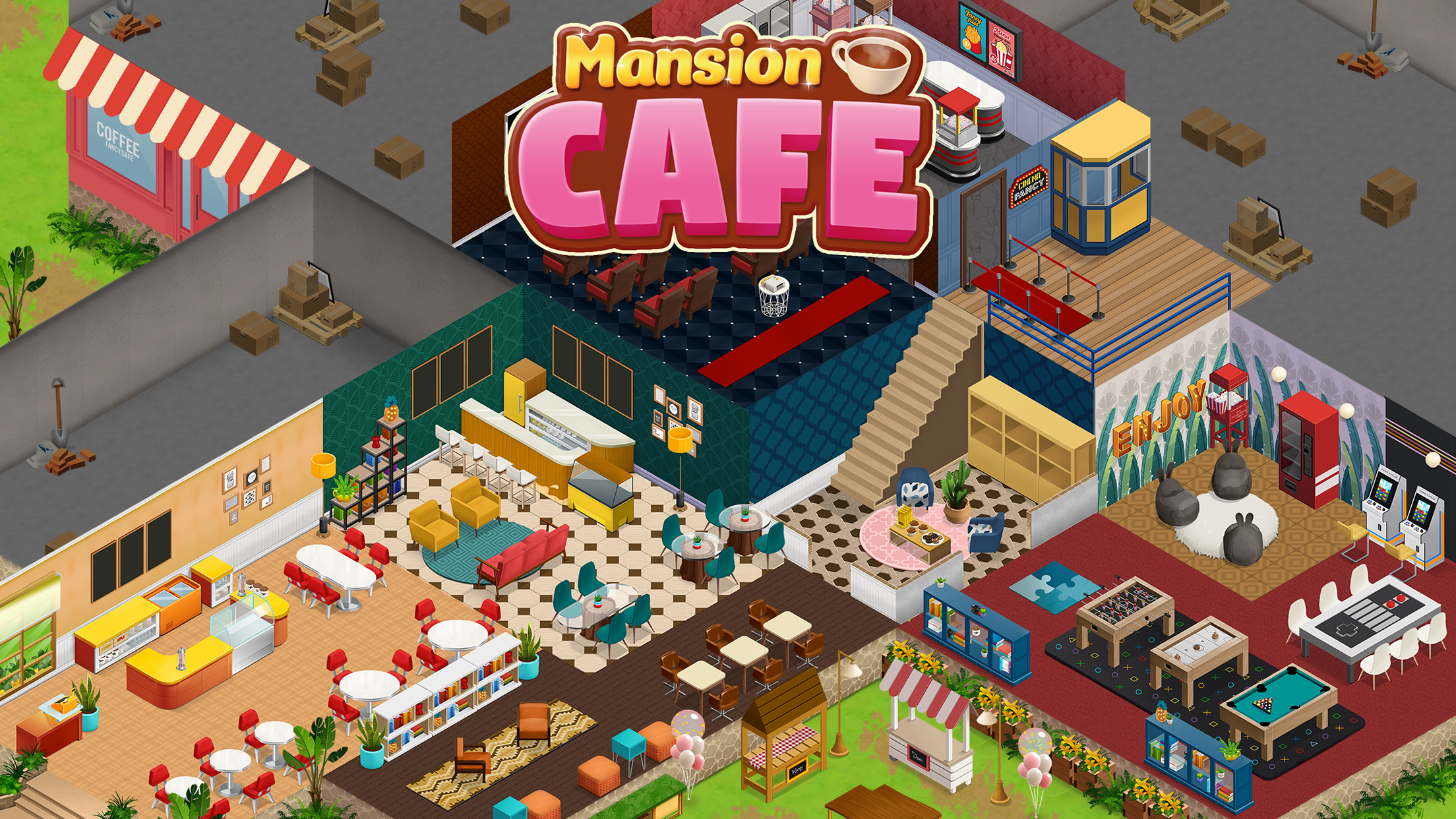Mansion Cafe: Match 3 & Design Game Screenshot