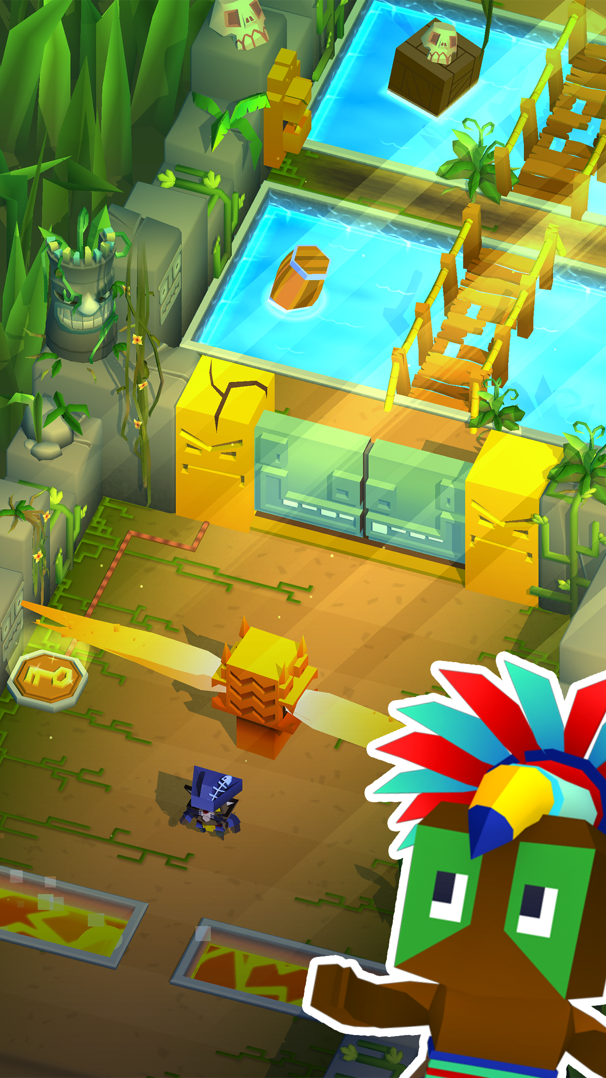 Captura de Tela do Jogo Blocky Pirates