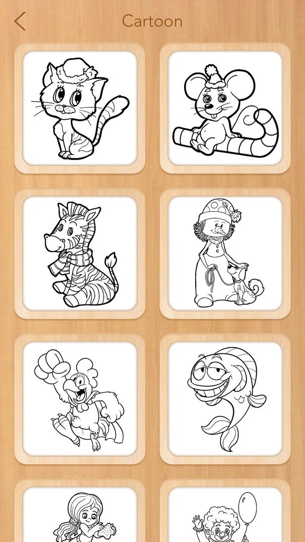 Screenshot of Coloring Book for family