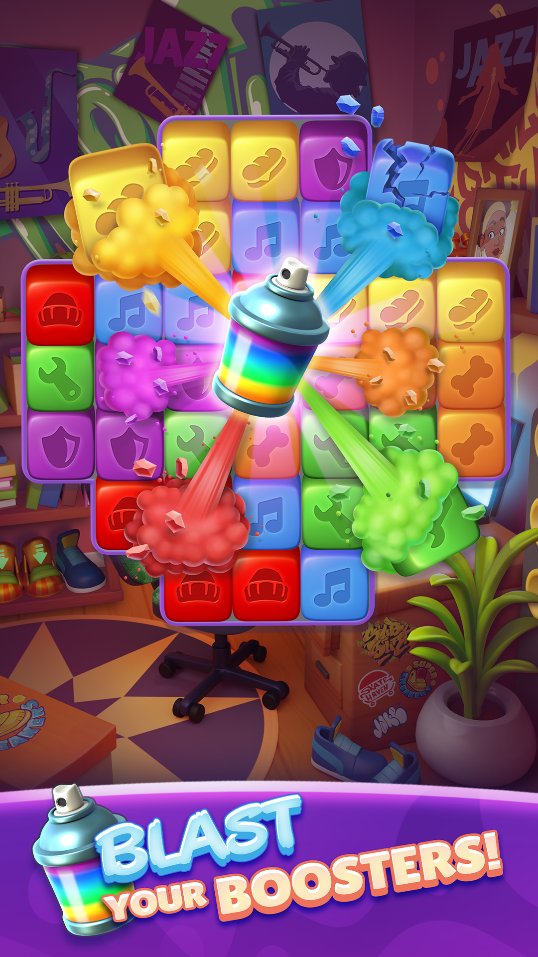 Subway Surfers Blast Game Screenshot