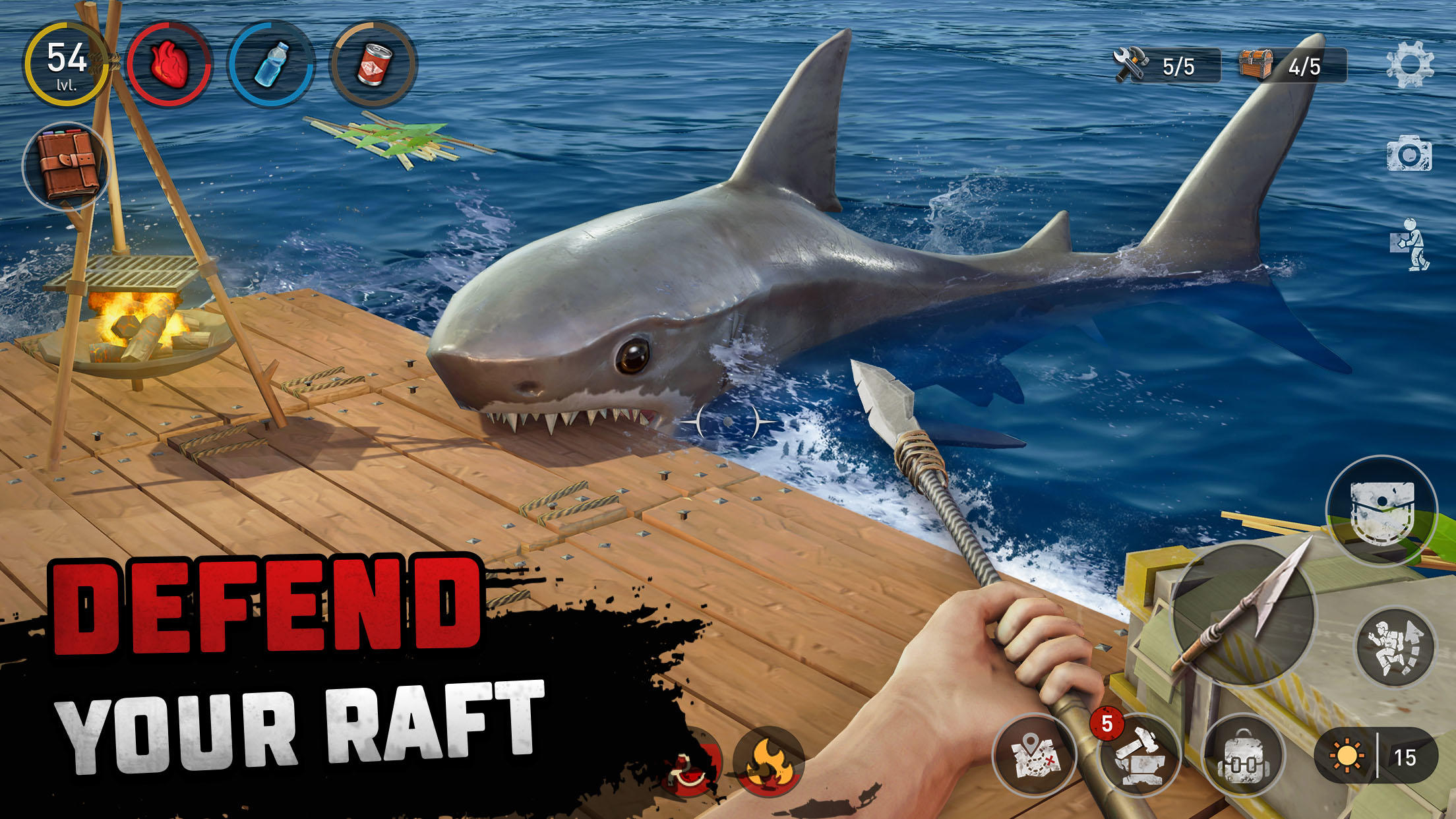 Raft® Survival - Ocean Nomad Game Screenshot
