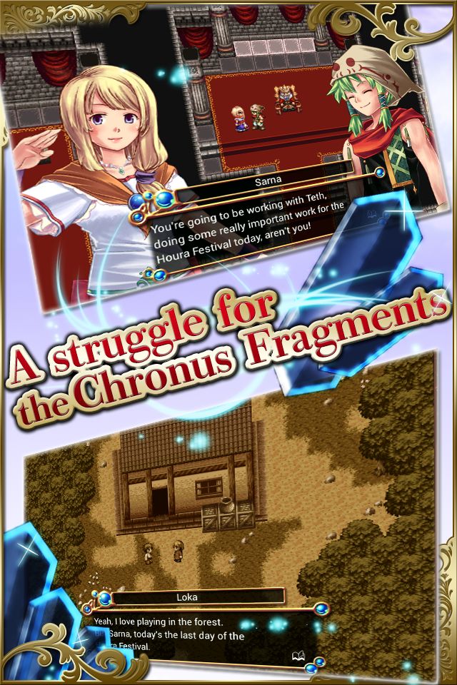 Screenshot of RPG Chronus Arc with Ads