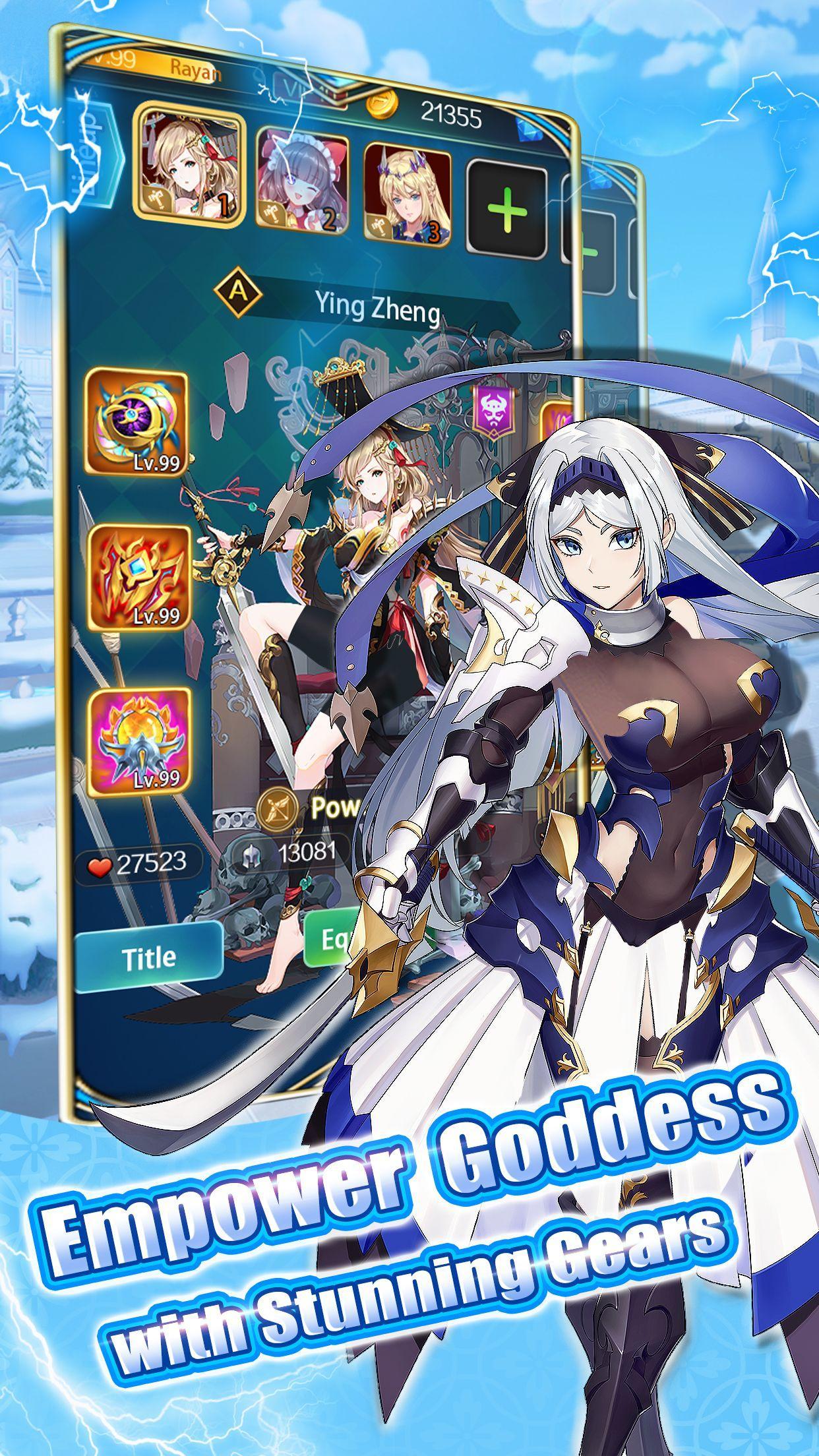 Sensual Goddess: Idle Battle Arena 遊戲截圖