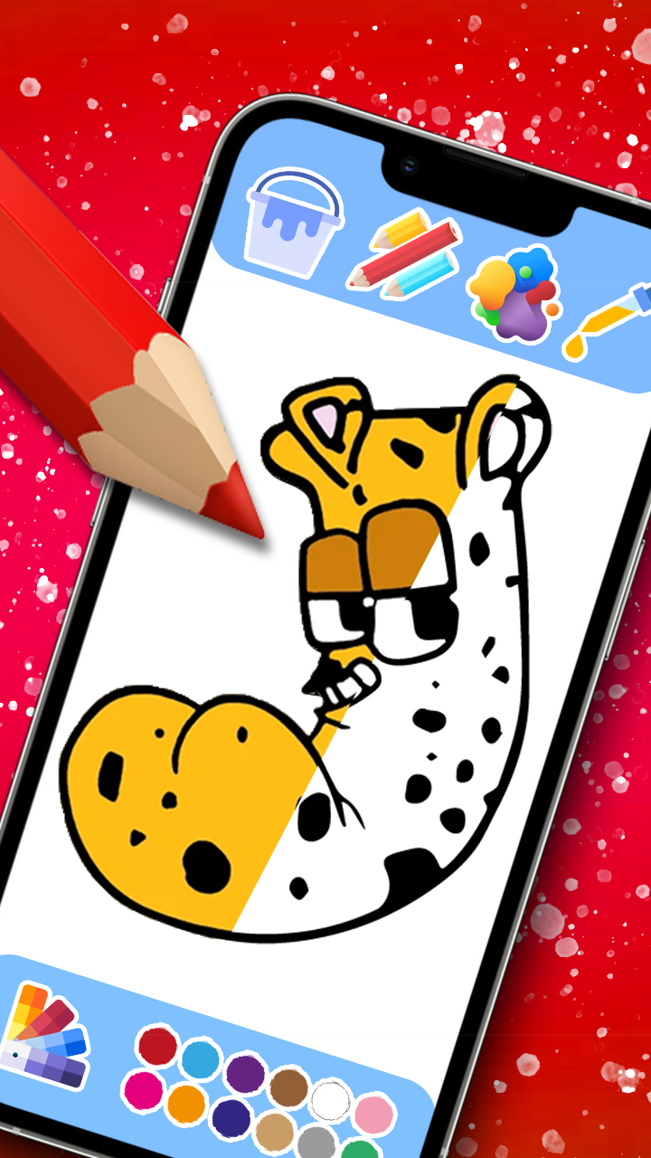 Captura de Tela do Jogo Alphabet Lore Coloring Book