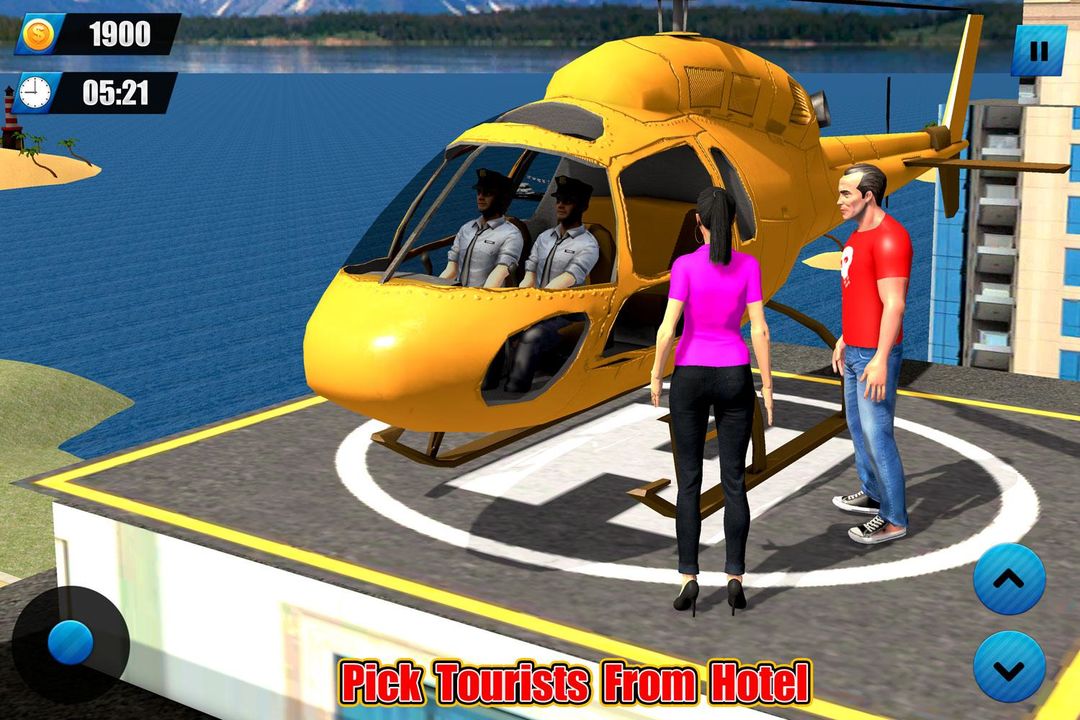 Helicopter Taxi Tourist Transport ภาพหน้าจอเกม