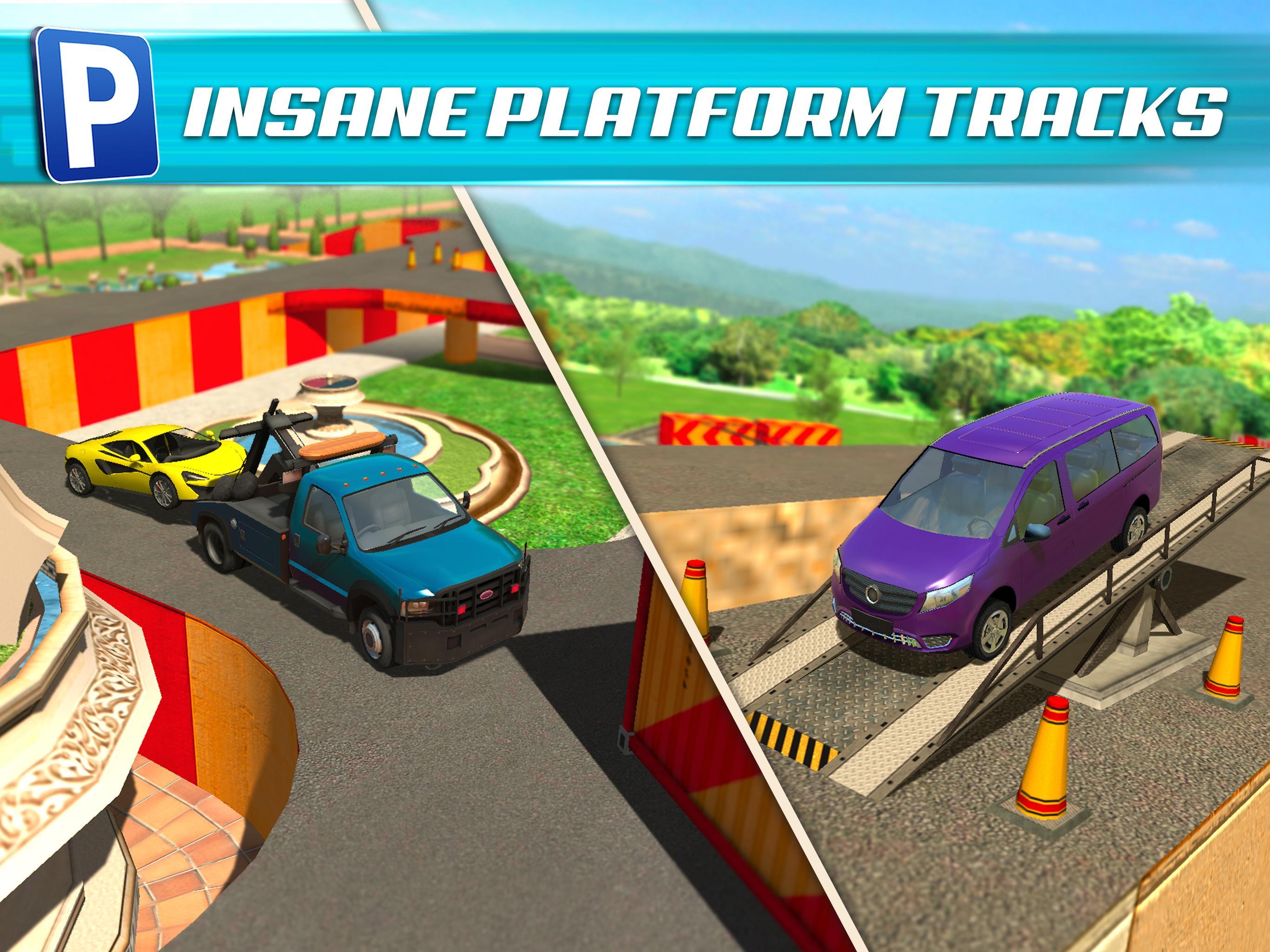 Obstacle Course Car Parking Game Screenshot