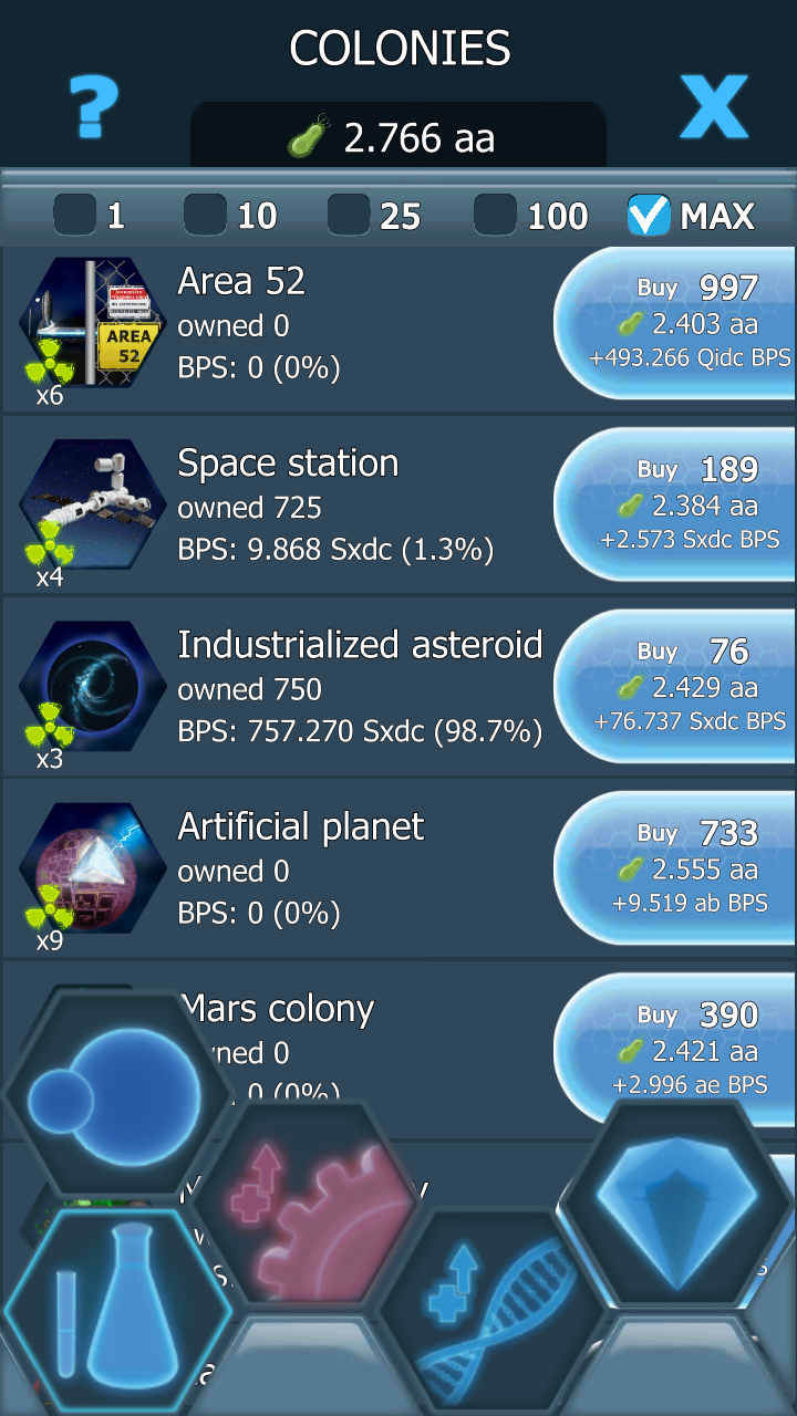 Скриншот игры Bacterial Takeover: Idle games