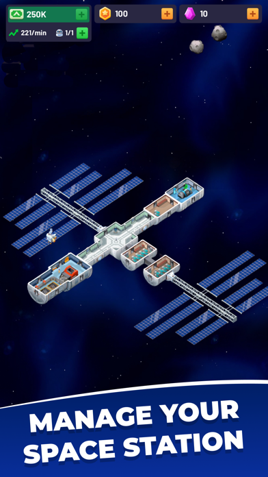 Idle Space Station - Tycoon 遊戲截圖