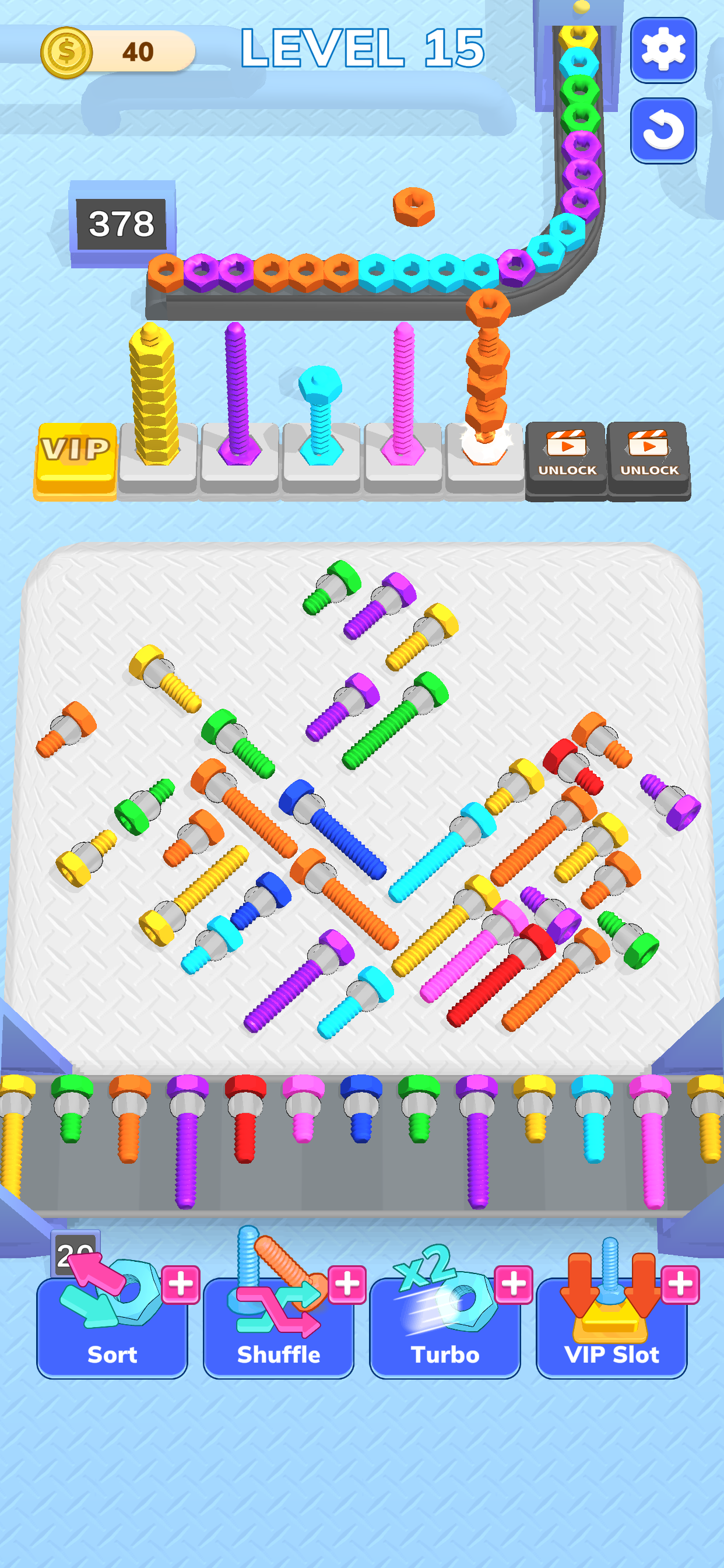 Cuplikan Layar Game Screw Factory!